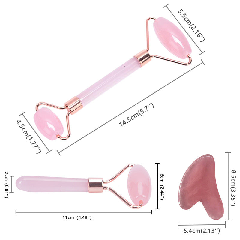 Set Rodillo Facial + Gua Sha EMShop · Masaje de Cara