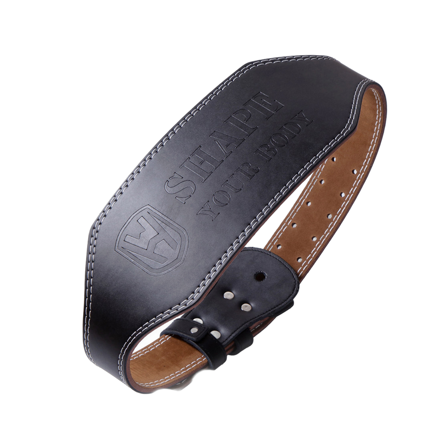 Cinturón de Levantamiento de Cuero EMShop · 15 cm