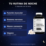 Magnesio Bisglicinato 350 mg · 240 Cápsulas Veganas (4 meses)