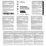 Magnesio Bisglicinato 350 mg · 240 Cápsulas Veganas (4 meses)