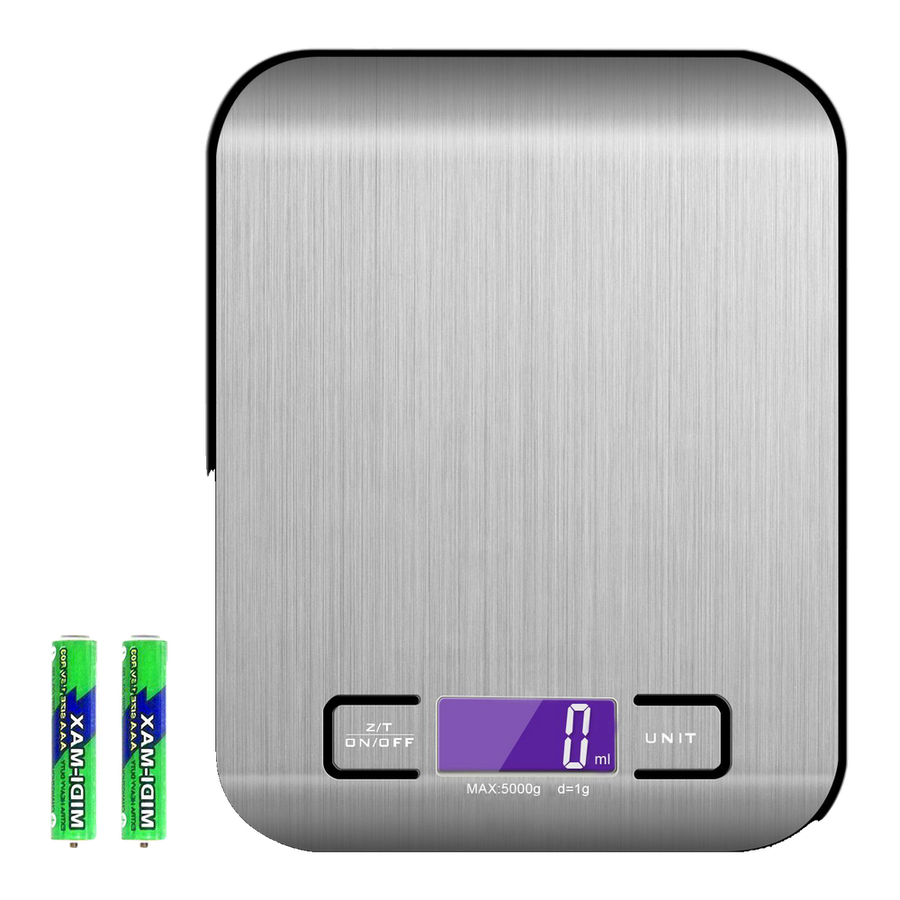 Báscula de Cocina Digital EMShop · Acero Inoxidable, Precisión 1 g