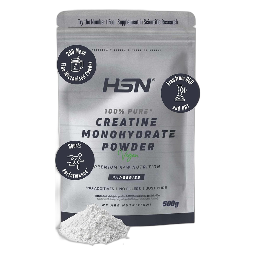 Creatina Monohidrato HSN 500 g · Sin Sabor